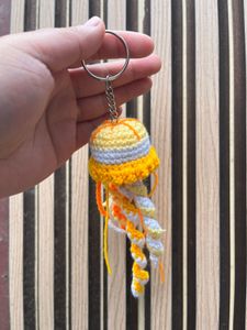Crochet Jellyfish Keychain ( Any 1 )