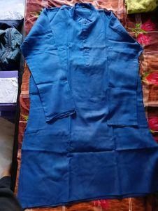 Solid Blue Kurta