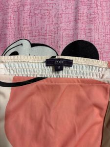 Patterned Puff Sleeve Top
