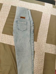 high waisted Denim jeans