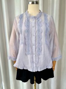 Elegant Lace Trim Top