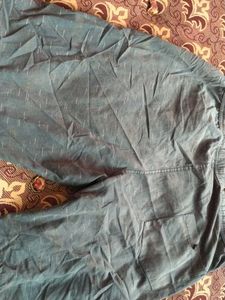 Blue Graphic Print Shorts