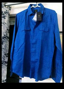 FINAL PRICE NEW RARE RABBIT Blue LINEN Shi