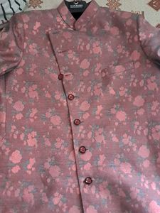 Pink Color Sherwani For Men