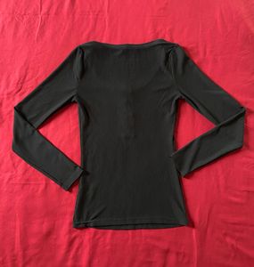 Shein Full Sleeves Black Top