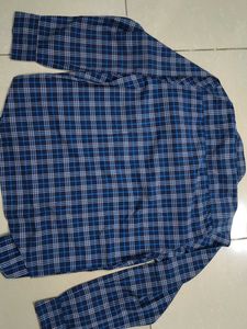 Blue Plaid Casual Shirt