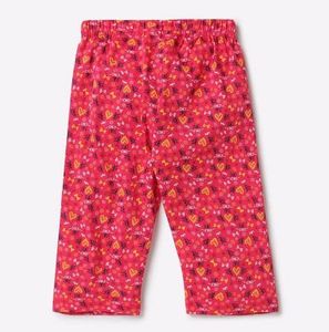 PINK N BLUE Red Printed Capris
