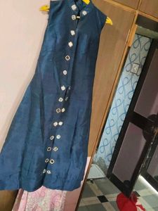 Stylish Navy Sleeveless Dress