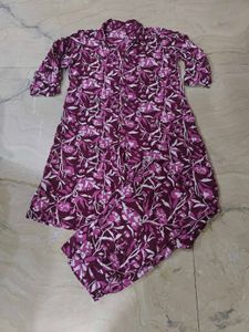 Floral Print Kurta Set