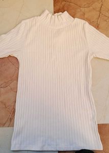 Ribbed Knit Mock Neck Top Aesthetic Vintage