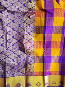 New Cotton Silk Saree With Attached Blouse Piece