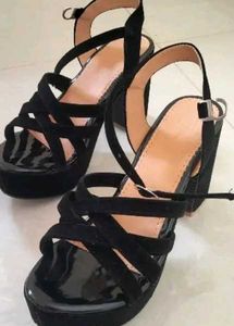 Black Strappy Heels