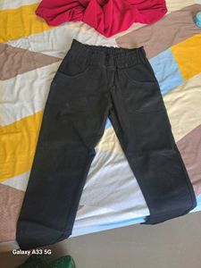 Pink Puff Sleeve Top and Black Jeans