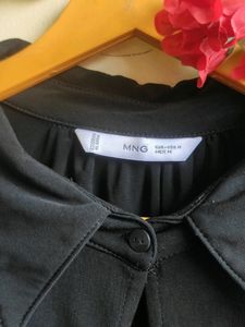 Mango Beautiful Black Mid Length Top