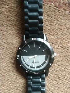 Stylish Black rubber like metal Watch