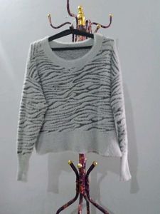 Striped Fuzzy Sweater