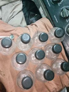 Reusable Plastic Water Bottles - Set of 10