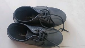 Campus Running Shoes with black school shoe