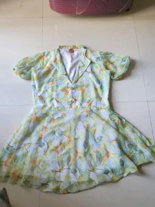 Floral Dress In Green 💚