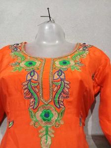 Pure Silk Thread Work Salwar Suit