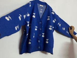 Blue Cherry Cardigan
