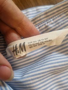 Blue White Striped Shirt
