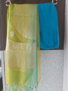 Silk Suit With Dupatta And Salwar