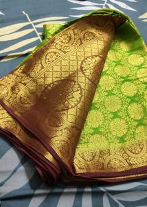 Elegant Green Silk Saree