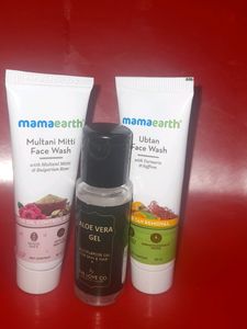 Mamaearth Combo Of Face Wash N Aloevera Gel