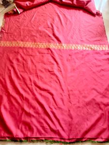 Elegant Red Banarasi Saree ❤️