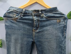 Woman Blue Jeans