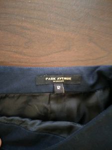 Park Avenue Navy Blue Pencil Skirt