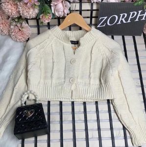 Cute Cropped Knit Cardigan