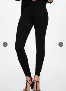 Mango Stylish Black Leggings