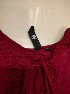 Maroon Coloured Top