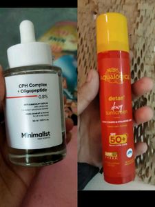 Minimalist Anti-Dandruff Serum & Aqualogica Detan