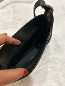 Black Crossbody Bag with Pom-Pom (Brand new Su