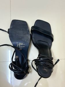 Strappy Black Heels