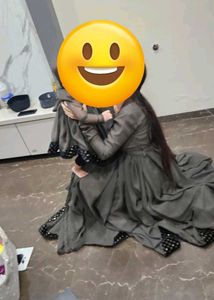 Party Wear Full Flare Gown Mother Daughter Duo