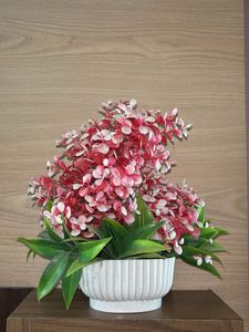 Floral Arrangement in White Pot
