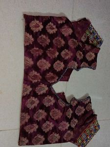 Purple Saree Only Once Used For Wedding