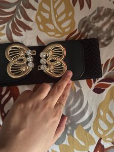 Elegant Black Designer Belt