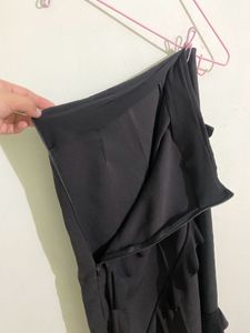 Black Skirt With Ruffles