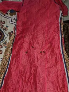 Pink Embellished Kurti