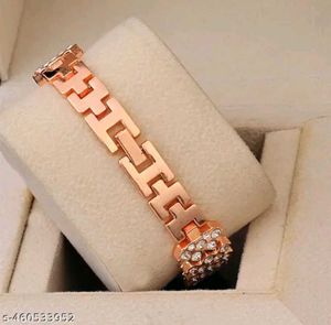 Rose Gold Crystal Accent Watch