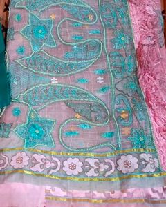 Wedding Banarasi Silk with Readymade Blouse Desig