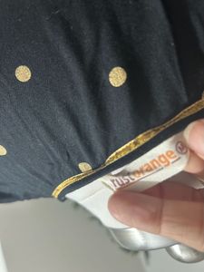 Black Multicolour Long Kalidaar Dress