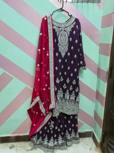 Dark Purple Heavy Stonework Sharara