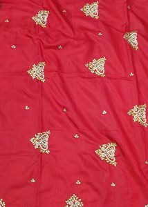 Elegant Red &amp; Black Saree