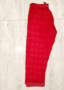 ❤️ Beautiful Red Embroidered Anarkali Gown 🌸